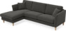 Eden - 2,5-sits soffa med schäslong - Grå
