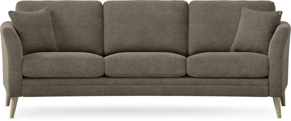Eden - 3-sits soffa svängd - Brun