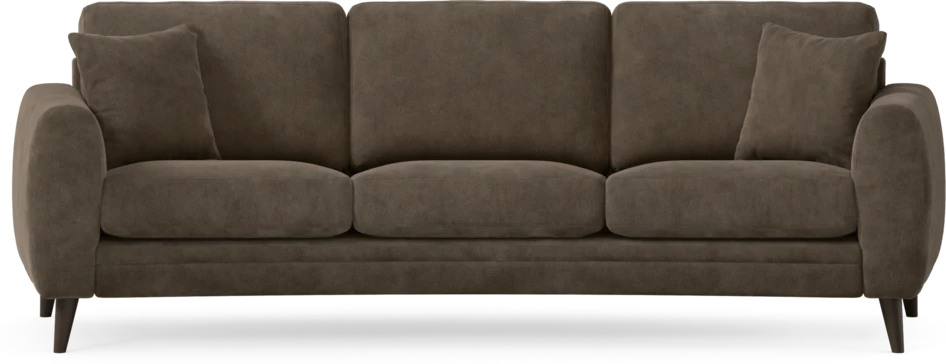 Eden - 3-sits soffa svängd - Brun