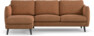 Madison Lux - 2-sits soffa med schäslong vänster - Orange