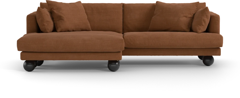 Harper - 4-sits med schäslong XL vänster - Orange