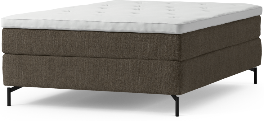 Delux Sense - Kontinentalsäng, enkelsäng 140 cm med bäddmadrass och sängben
