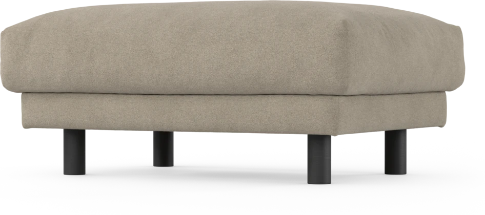 Cherrie - Fotpall 100, fast klädsel - Beige