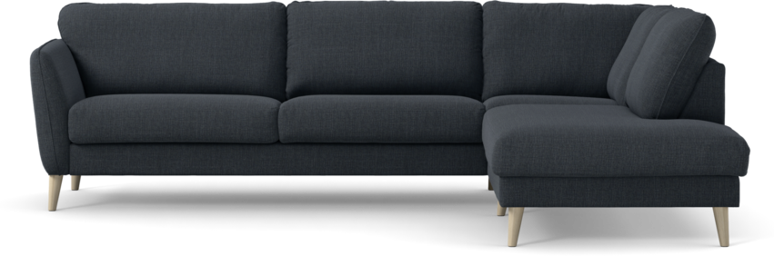 Bridge - 3-sits soffa med divan höger - Blå