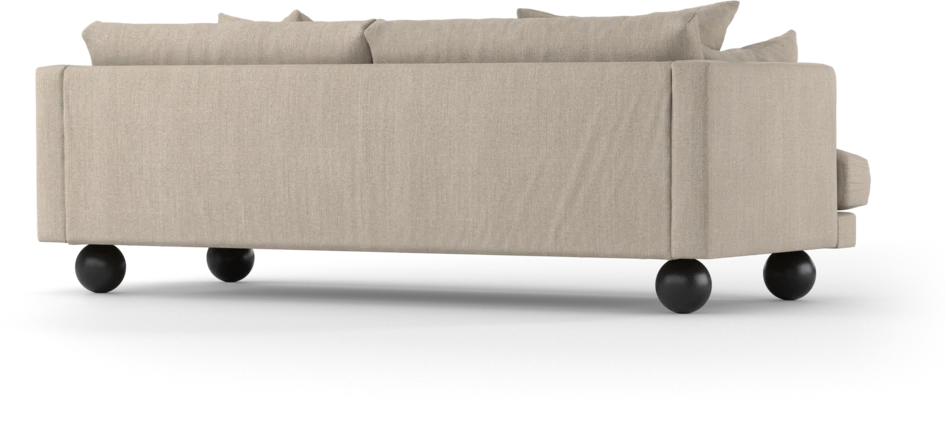 Harper - 3-sits soffa, hel dyna - Beige