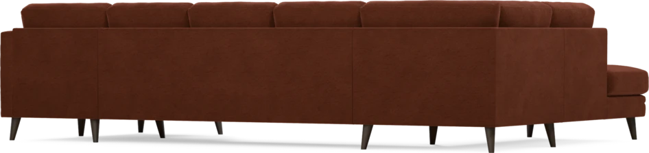 Eden - 3-sits soffa med divan vänster och schäslong höger - Orange