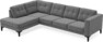 Rio - 3-sits soffa med divan vänster - Grå