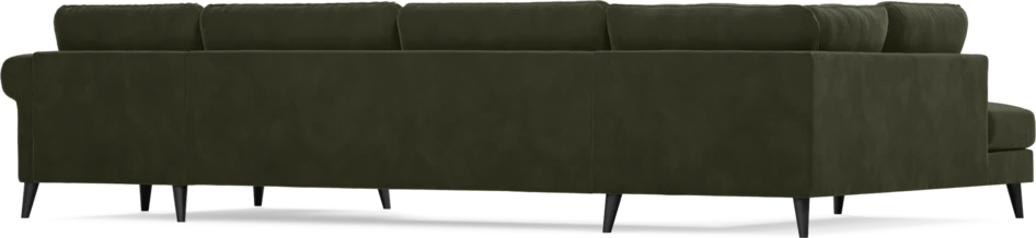 Bridge - 3-sits soffa med divan vänster och schäslong höger - Grön