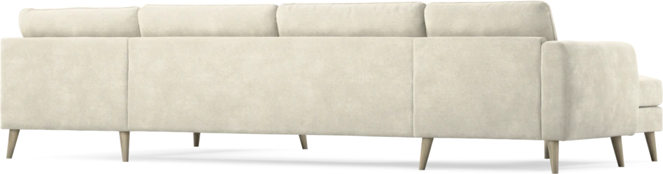 Bridge - 3-sits soffa med schäslong vänster och divan höger - Vit