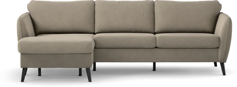 County - 3-sits soffa med flyttbar schäslong - Beige
