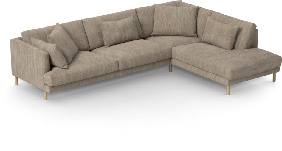 Harper - 3-sits soffa med divan höger - Beige