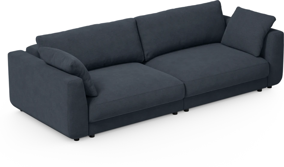 Amie - Bäddsoffa 4-sits - Blå