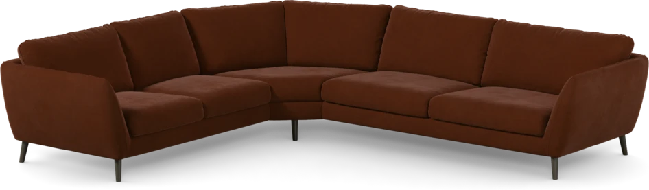 Madison Lux - Hörnsoffa 2+3-sits, hörn 2 - Orange