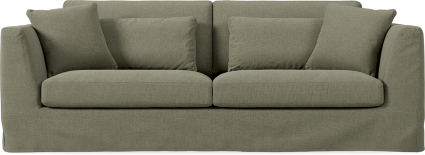 Willow - 3-sits soffa, med kappa - Grön