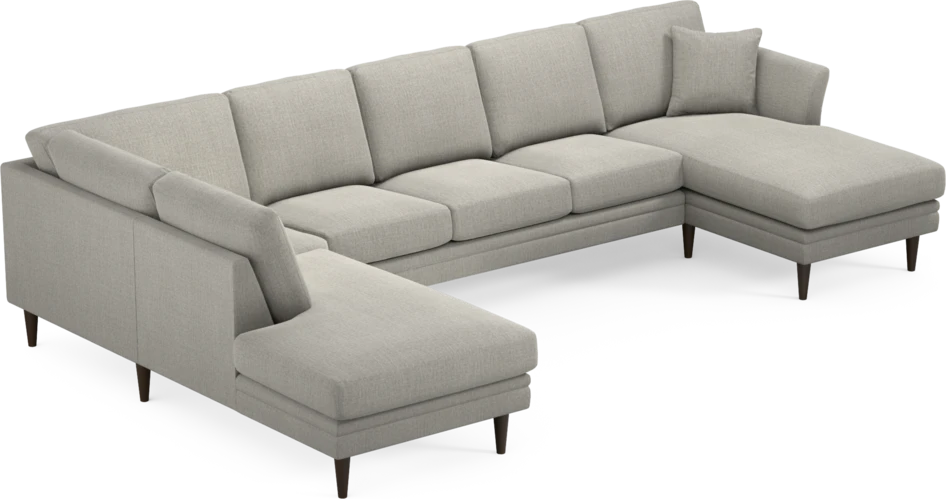 Eden - 3-sits soffa med divan vänster och schäslong höger - Grå