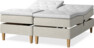 Delux Sense - Ställbar säng, dubbelsäng med bäddmadrass - Beige