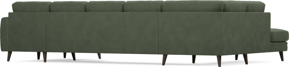 Eden - 3-sits soffa med divan vänster och schäslong höger - Grön