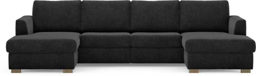 Friday - 2-sits soffa med två schäslonger - Blå