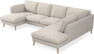 Madison Lux - 2-sits soffa med schäslong vänster och divan höger - Vit