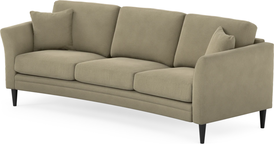 Eden - 3-sits soffa svängd - Beige