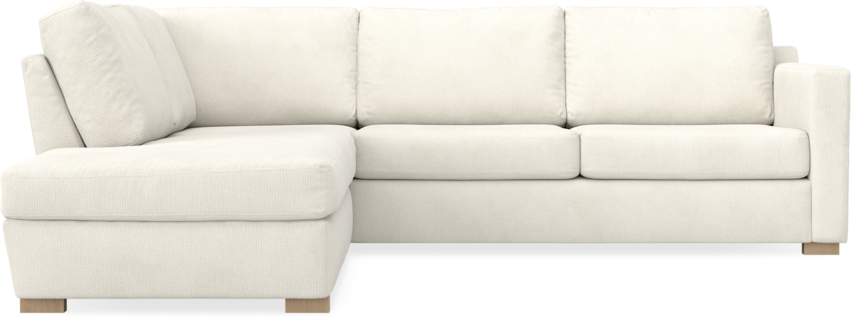 Friday - 2,5-sits soffa med divan vänster - Vit