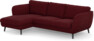 Madison Lux - 2-sits soffa med schäslong vänster - Röd