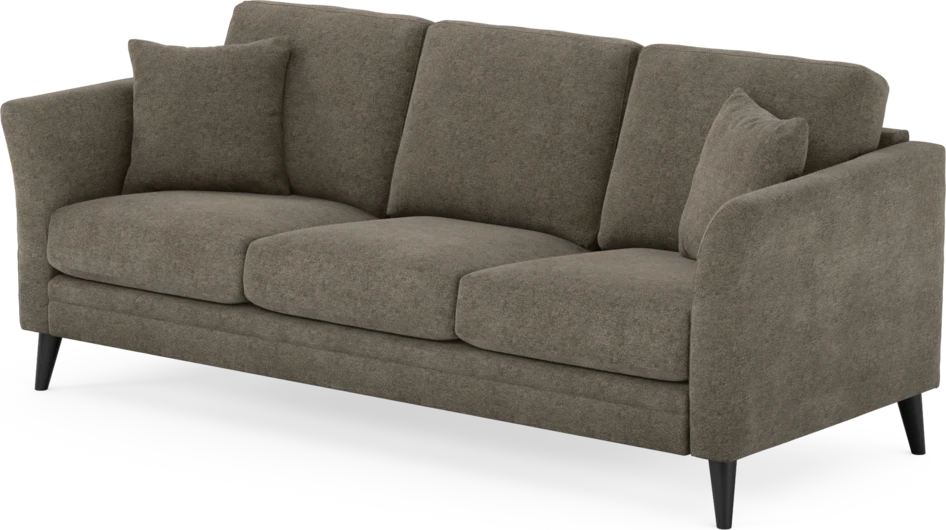 Eden - 3-sits soffa - Brun