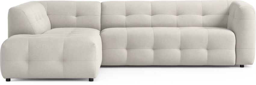 Bella - 3-sits soffa med divan vänster - Vit