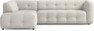 Bella - 3-sits soffa med divan vänster - Vit