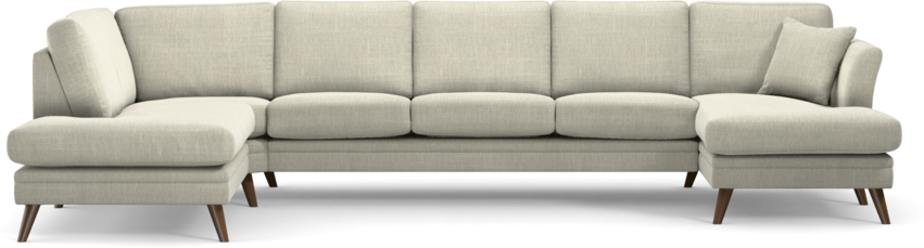 Eden - 3-sits soffa med divan vänster och schäslong höger - Beige
