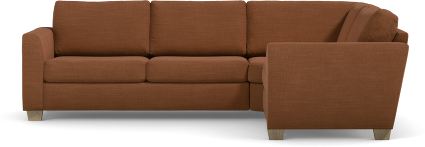 Friday - Hörnsoffa, 2,5+1,5-sits - Orange