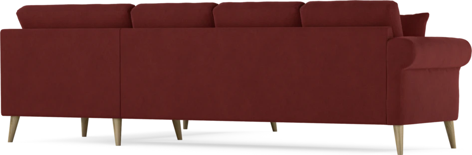Eden - Hörnsoffa, 3+2-sits - Röd