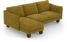 Madison Lux - 2-sits soffa med schäslong vänster - Gul
