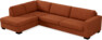 Nevada - 3-sits soffa med divan vänster - Röd