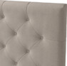 Delux Pikerad Låg - Sänggavel, 90-210 cm - Beige