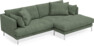 Harper - 4-sits med schäslong XL höger - Grön
