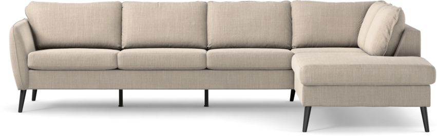 County - 3-sits soffa med divan höger - Beige