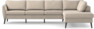 County - 3-sits soffa med divan höger - Beige