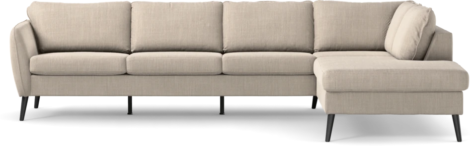 County - 3-sits soffa med divan höger - Beige