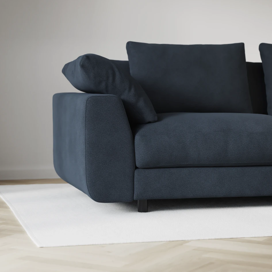 Amie - 4-sits soffa - Blå