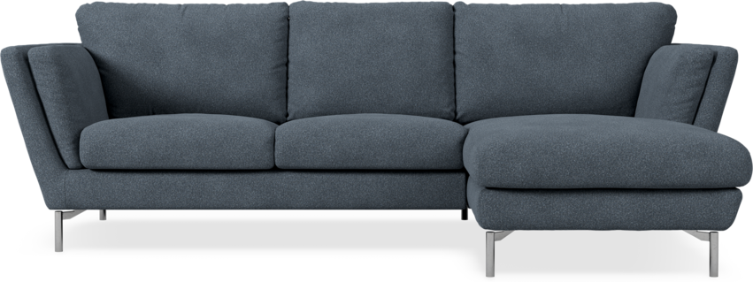 Madison Lux - 2-sits soffa med schäslong höger - Vit