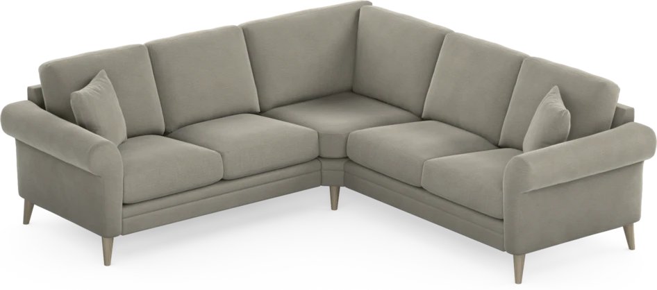 Eden - Hörnsoffa, 2+2-sits - Brun