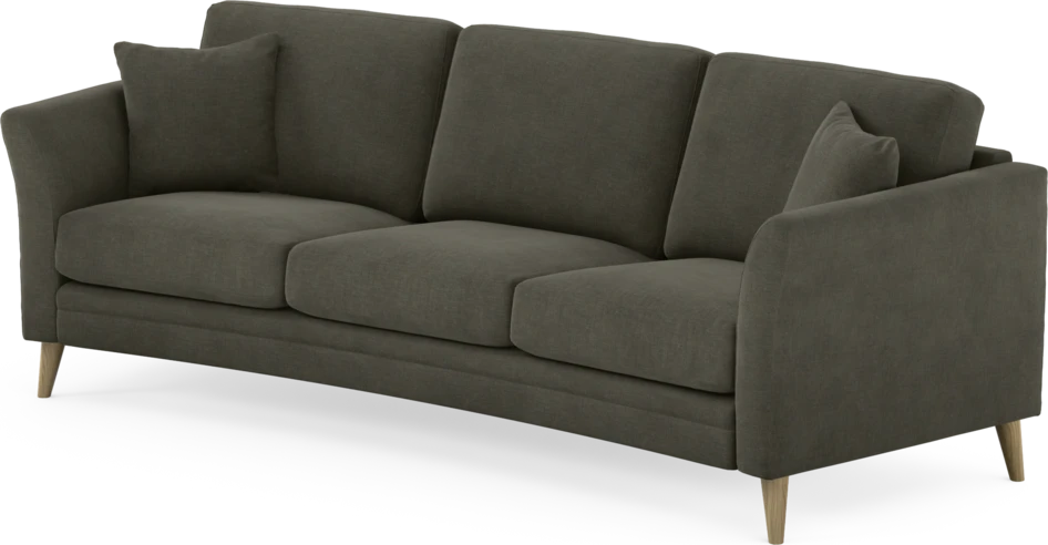 Eden - 3-sits soffa svängd - Grå
