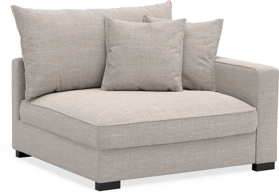 Rossi - 1,5-sits med armstöd höger - Beige