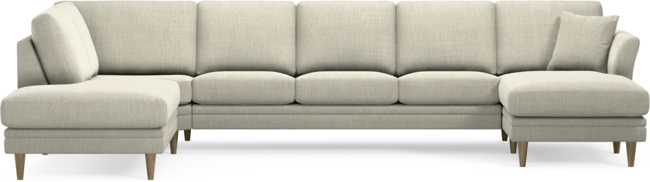 Eden - 3-sits soffa med divan vänster och schäslong höger - Beige