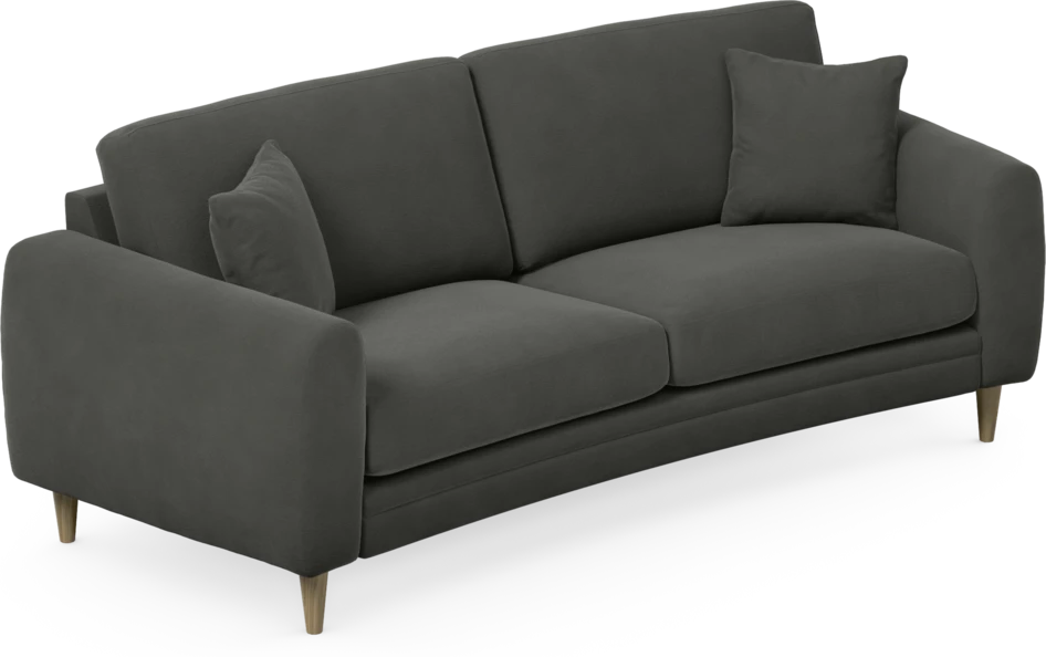 Eden - 2,5-sits soffa svängd - Grå