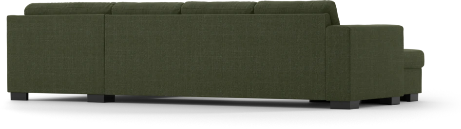 Nevada - 3-sits soffa med schäslong vänster och divan höger - Grön