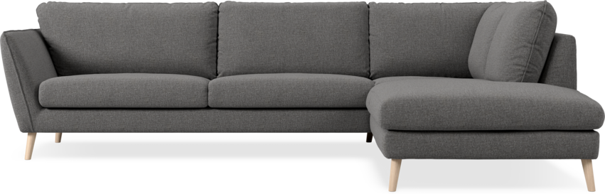 Madison Lux - 3-sits soffa med divan höger - Grå