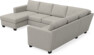 Friday - Hörnsoffa, 3+2-sits med schäslong vänster - Beige