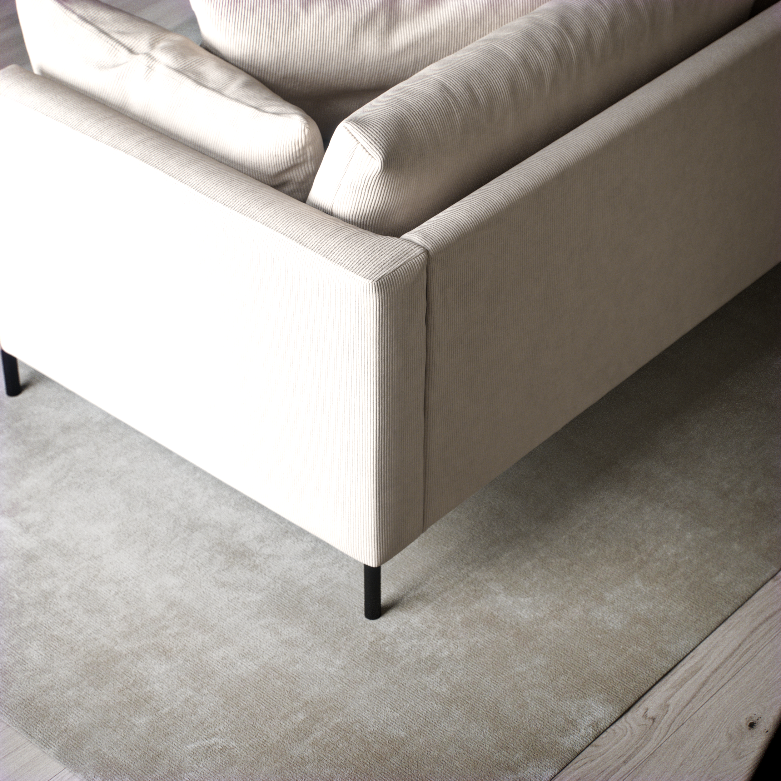 Harper - 3-sits soffa, hel dyna - inspiration